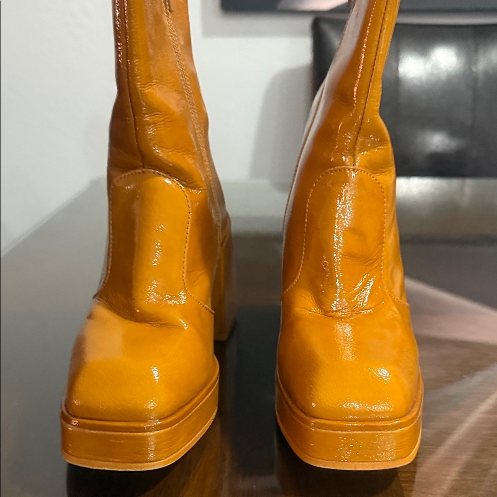 Stylish Orange Women's Boots